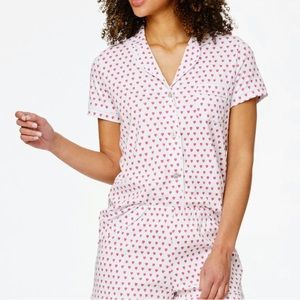 Roller Rabbit Pink Hearts Polo Pajamas- NWT